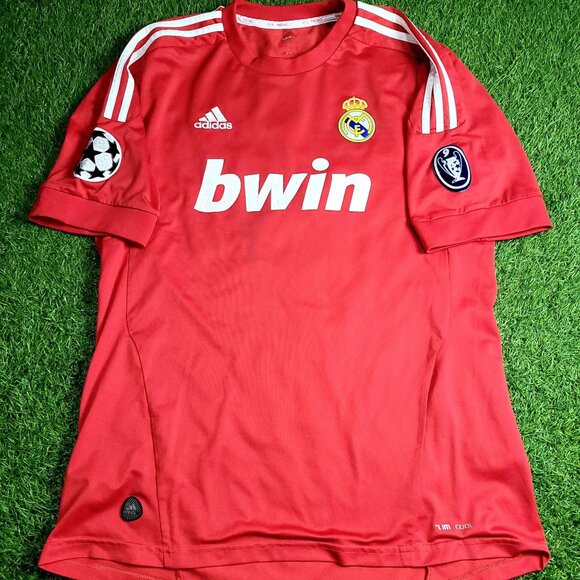 Cristiano Ronaldo Real Madrid UEFA 2011 2012 Third Soccer Jersey Shirt L - Picture 2 of 10